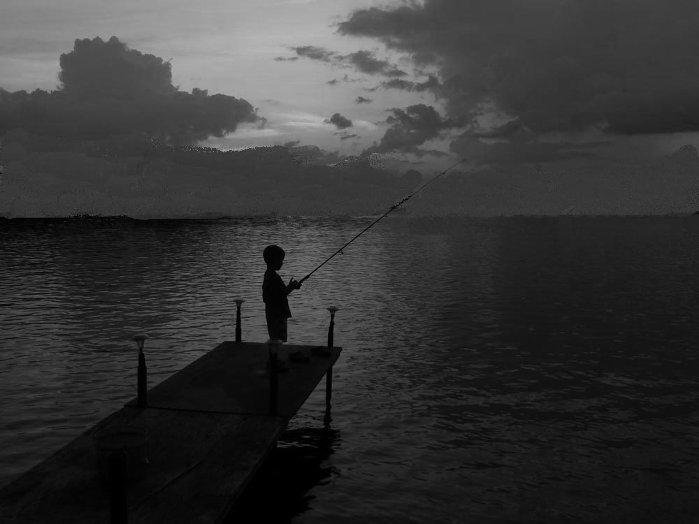 Boy fishing 